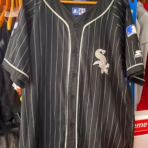 Vintage 90s Starter White Sox Stripe jersey